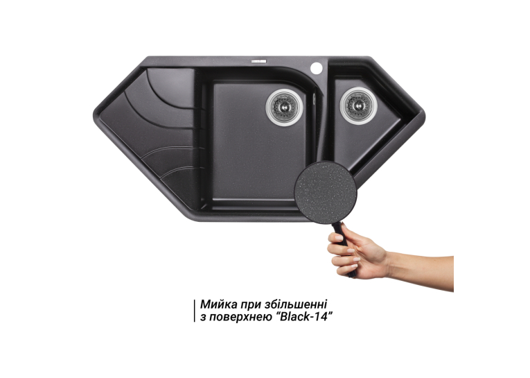 Кухонная мойка Lidz 1000x500/225 BLM-14 (LIDZBLM141000500225)