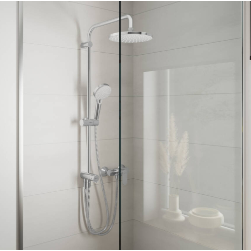 Душевая система Hansgrohe Vernis Blend Showerpipe 200 1jet Reno EcoSmart 26099000 хром