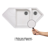  Кухонна мийка Lidz 1000x500/225 WHI-01 (LIDZWHI011000500225)