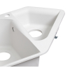  Кухонна мийка Lidz 1000x500/225 WHI-01 (LIDZWHI011000500225)