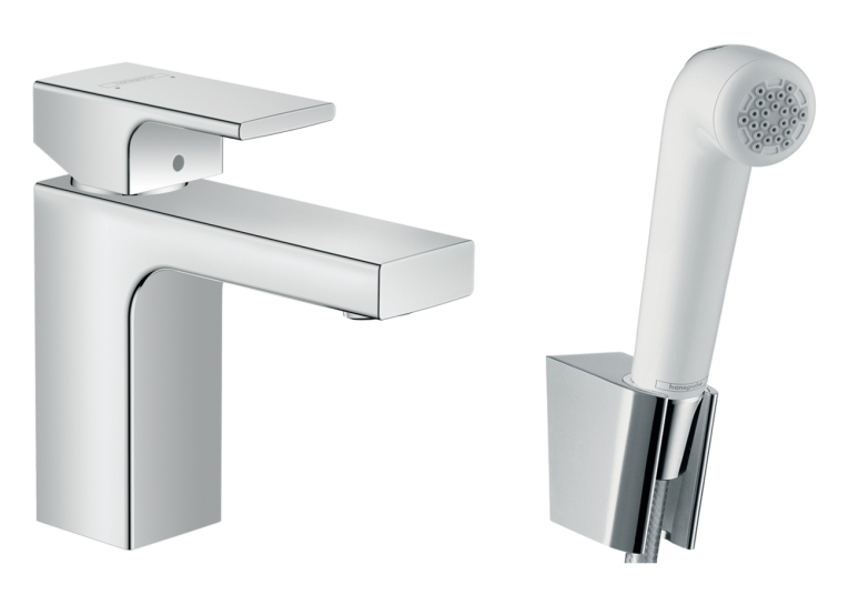 Змішувач Hansgrohe Vernis Shape для раковини з гігієнічним душем 71216000