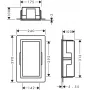 Настінна ніша Hansgrohe XtraStoris Individual з рамкою 30x15x10 см Brushed Black Chrome 56095340