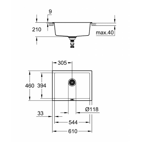 Кухонная мойка Grohe Sink K700 Undermount 31655AT0