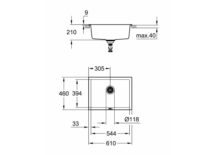 Кухонная мойка Grohe Sink K700 Undermount 31655AT0
