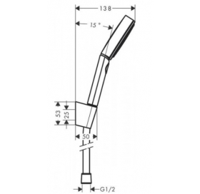 Душевой набор Hansgrohe Pulsify Select с душевым шлангом 125 см 24302700
