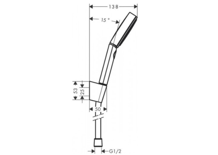 Душевой набор Hansgrohe Pulsify Select с душевым шлангом 125 см 24302700