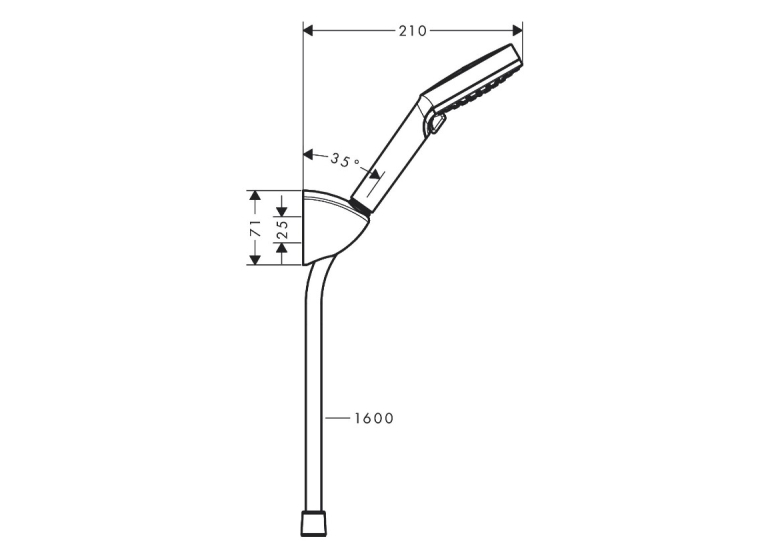 Душевой набор Hansgrohe Vernis Blend EcoSmart 26278000