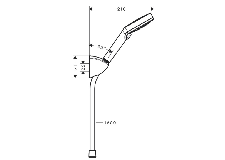 Душовий набір Hansgrohe Vernis Blend EcoSmart 26278000