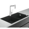 Кухонный комплект мойка со смесителем Hansgrohe C51-F770-05 43216000