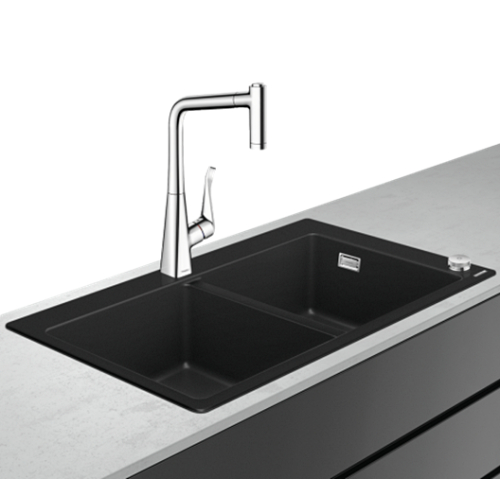 Кухонный комплект мойка со смесителем Hansgrohe C51-F770-05 43216000