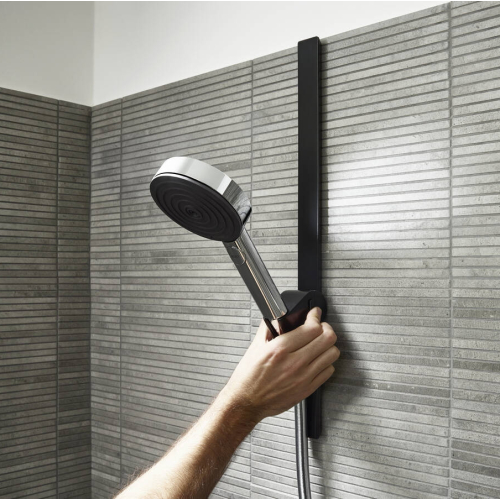 Держатель душа Hansgrohe WallStoris 27917670, черный матовый
