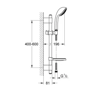 Душевой гарнитур Grohe Relexa 27132001