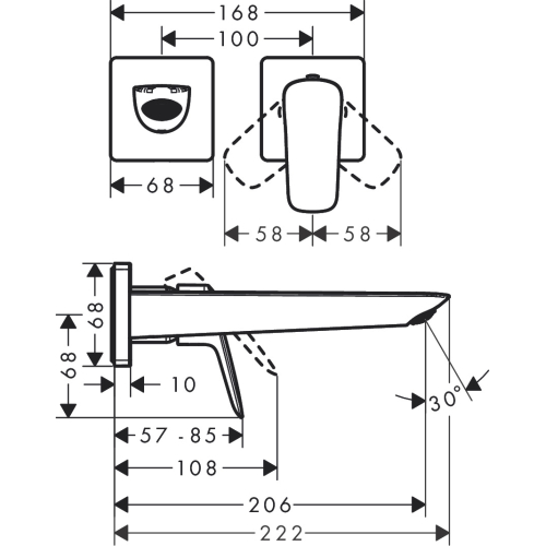 Змішувач для раковини Hansgrohe Logis 71256000