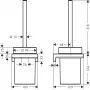 Набор для WC с держателем Hansgrohe AddStoris 41752990 золото
