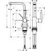 Смеситель для раковины Hansgrohe Metris S 31159000
