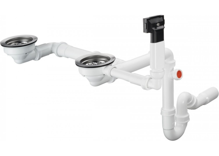 Сифон для мойки Hansgrohe D17-10, хром 43928000