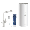 Змішувач для кухні з бойлером Grohe Red Duo 30325DC1 Сталь