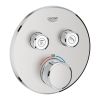 Зовнішня частина змішувача на 2 виходи Grohe Grohtherm SmartControl 29119DC0 Сталь