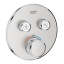 Зовнішня частина змішувача на 2 виходи Grohe Grohtherm SmartControl 29119DC0 Сталь