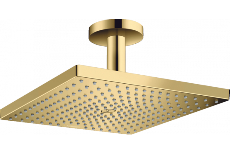 Верхній душ Hansgrohe Raindance Select E 300 1jet Air з утримувачем до стелі Polished Gold Optic 26250990