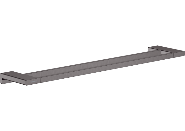 Подвійний тримач для банних рушників Hansgrohe AddStoris 41743340 чорний матовий/хром