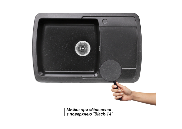  Кухонна мийка Lidz 770х490/200 BLM-14 (LIDZBLM14770490200)