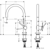 Змішувач Hansgrohe Talis M54 для кухонного миття Matt Black 72804670