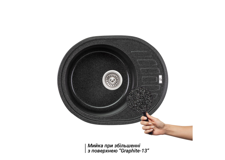 Кухонная мойка Lidz 620x500/200 GRF-13 (LIDZGRF13620500200)