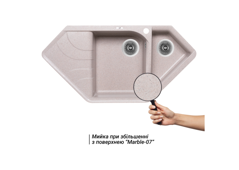 Кухонная мойка Lidz 1000x500/225 MAR-07 (LIDZMAR071000500225)