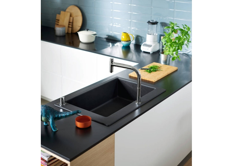 Кухонна мийка Hansgrohe S510-F660 77х51 Stonegrey 43313290