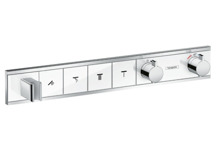 Термостат Hansgrohe RainSelect скрытого монтажа на 4 потребителя Chrome/White 15357400