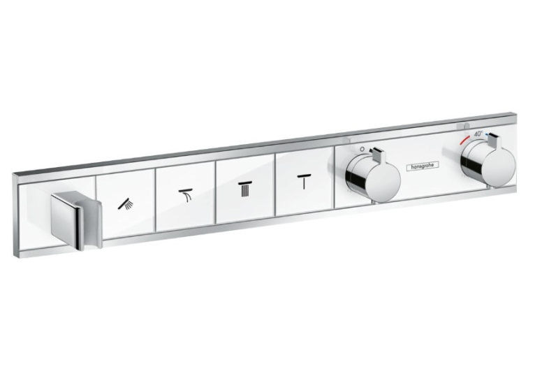 Термостат Hansgrohe RainSelect скрытого монтажа на 4 потребителя Chrome/White 15357400