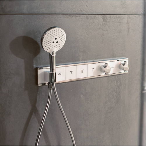 Термостат Hansgrohe RainSelect скрытого монтажа на 4 потребителя Chrome/White 15357400