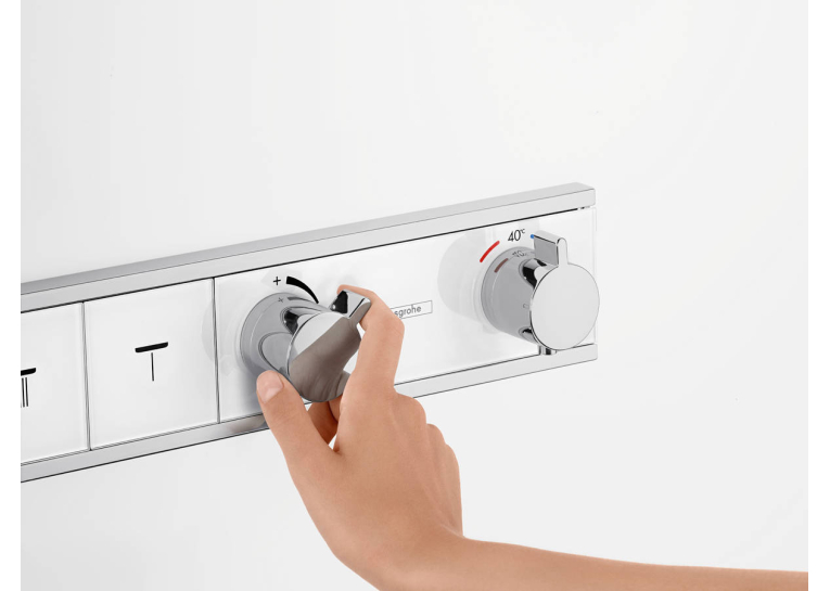 Термостат Hansgrohe RainSelect скрытого монтажа на 4 потребителя Chrome/White 15357400