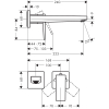 Смеситель для раковины настенный Hansgrohe Metropol Matt Black 32526670