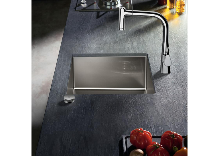 Кухонная мойка Hansgrohe S719-U450 под столешницу 500х450 Stainless Steel 43426800