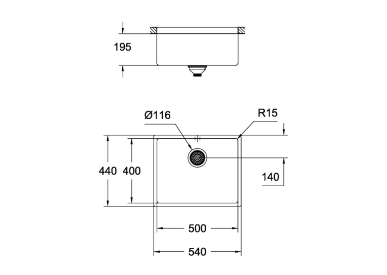 Кухонна мийка Grohe Sink K700 Undermount 31574AL0