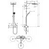Душова система Hansgrohe Pulsify Showerpipe 260 1jet з термостатом 24220000 хром