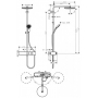 Душевая система Hansgrohe Pulsify Showerpipe 260 1jet с термостатом 24220000 хром
