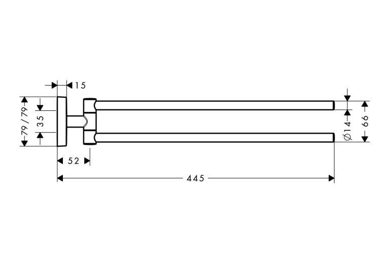 Рушникотримувач Hansgrohe PuraVida 41512000