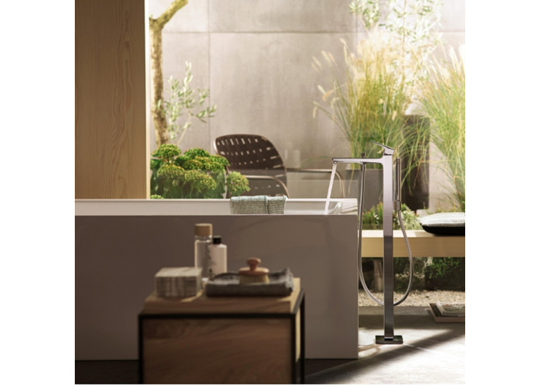 Смеситель для ванны напольный Hansgrohe Metropol Brushed Bronze 32532140