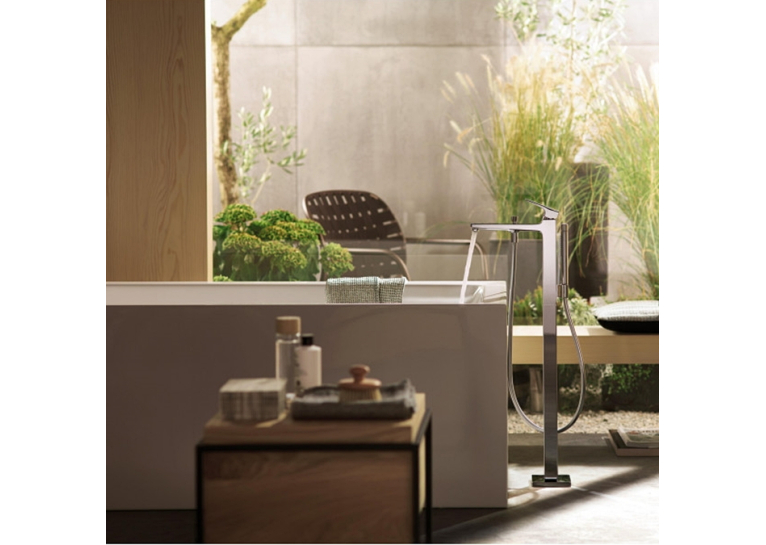 Смеситель для ванны напольный Hansgrohe Metropol Brushed Bronze 32532140