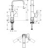 Смеситель для раковины Hansgrohe Metropol Polished Gold Optic 32511990