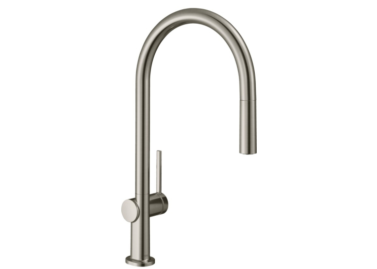 Змішувач Hansgrohe Talis M54 для кухонного миття з висувним душем Stainless Steel 72802800