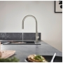 Змішувач Hansgrohe Talis M54 для кухонного миття з висувним душем Stainless Steel 72802800