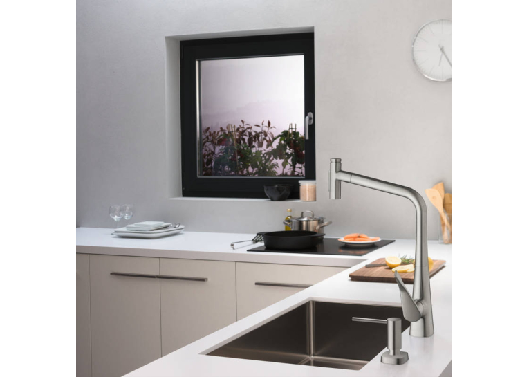 Дозатор кухонный Hansgrohe A71 для моющего средства 500 ml Matt Black 40468670