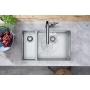 Кухонна мийка під стільницю Hansgrohe S719-U655 дві чаші 180/450 Stainless Steel 43429800