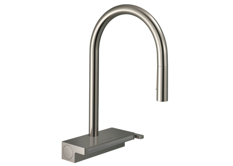 Змішувач для кухні Hansgrohe Aquno Select M81 з висувним душем, під сталь 73831800