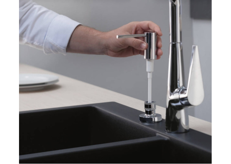 Дозатор кухонний Hansgrohe A51 для миючого засобу 500 ml Stainless Steel Finish 40448800