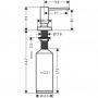 Дозатор кухонний Hansgrohe A51 для миючого засобу 500 ml Stainless Steel Finish 40448800